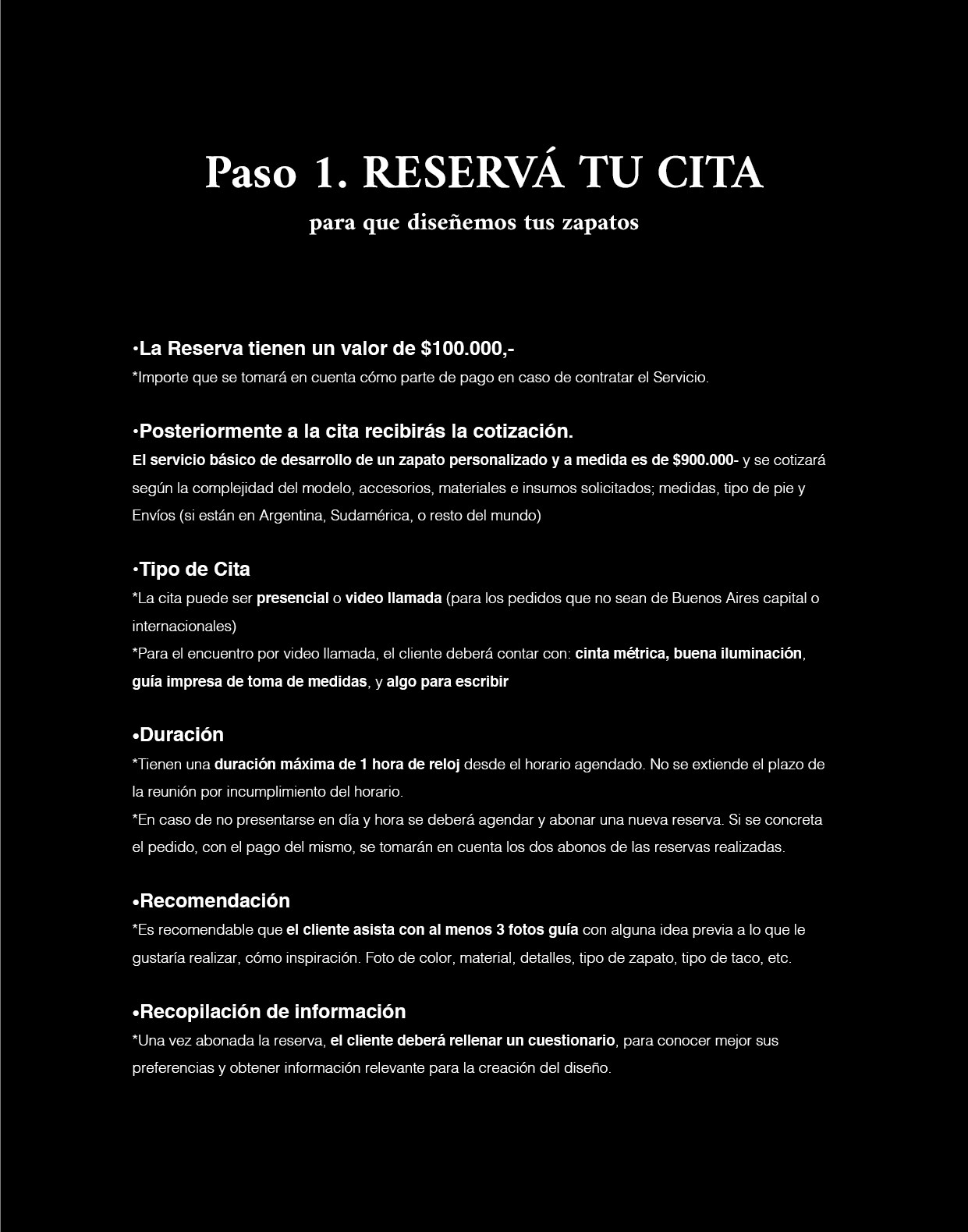 13. Paso 1. Reseva tu cita para diseñar tus zapatos drid studio 